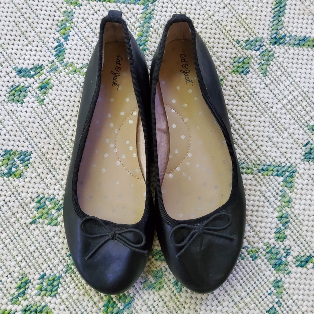 Cat & Jack Black Ballerina Flats